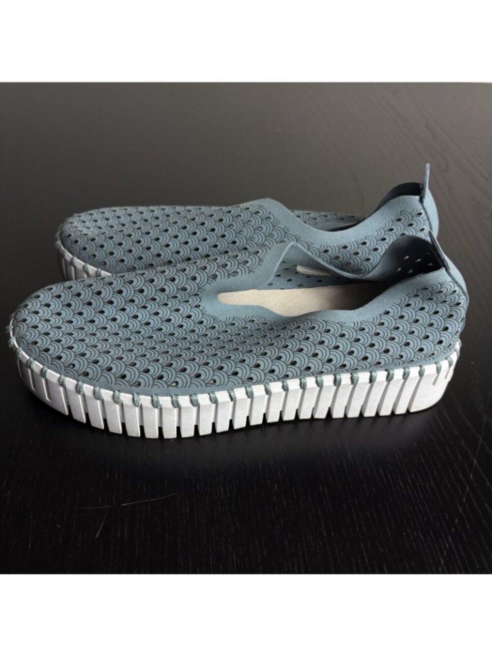 ILSE JACOBSEN Womens Size 38/US 7.5-8 Blue Tulip Platform Sneaker Shoes - Picture 4 of 9